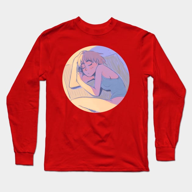 I sleep on the beach Long Sleeve T-Shirt by Pikipouet